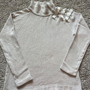 J. Crew Girls' size 12 Wide Bow-Collar Pullover Sweatshirt.